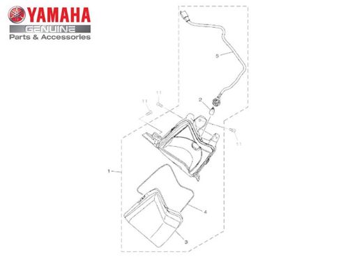 PISCA DIANTEIRO ESQUERDO CONJUNTO PARA NMAX 160 ORIGINAL YAMAHA