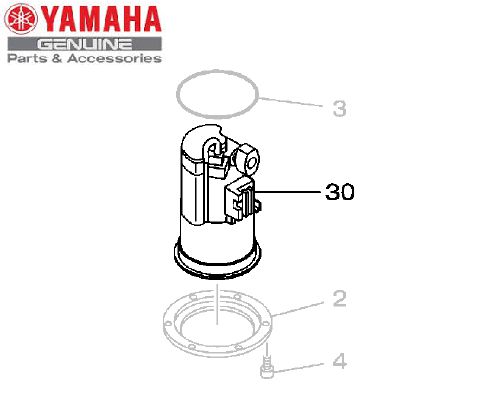 BOMBA DE COMBUSTIVEL COMPLETA PARA XT660R E MT-03 660CC 2008 ORIGINAL YAMAHA