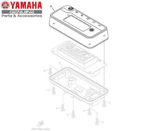 CAIXA SUPERIOR DOS MEDIDORES PARA YBR150 FACTOR DE 2016 A 2020 ORIGINAL YAMAHA