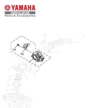 CORPO DE ACELERACAO CONJ. PARA FLUO 125 2023 E 2024 ORIGINAL YAMAHA (CONSULTAR PRAZO DE ENTREGA E ESTOQUE)