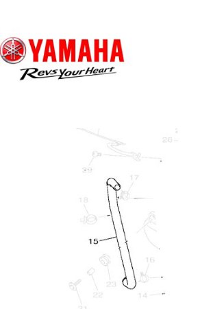 TUBO 7 DE COMBUSTIVEL PARA FLUO 125 2023 E 2024 ORIGINAL YAMAHA