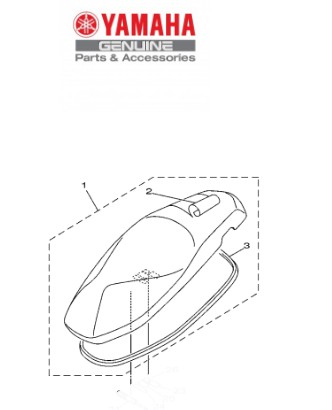 BANCO OU SELIM COMPLETO PARA FLUO 125 2023 E 2024 ORIGINAL YAMAHA (CONSULTAR PRAZO DE ENTREGA E ESTOQUE)