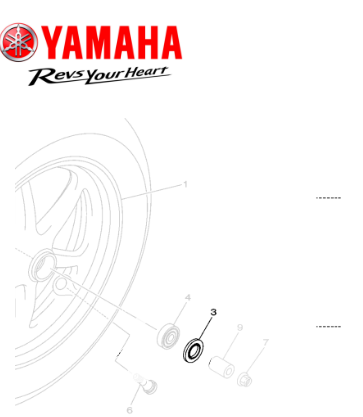 RETENTOR RODA DIANTEIRA PARA FLUO 125 2023 ATE 2025 ORIGINAL YAMAHA (CONSULTAR PRAZO DE ENTREGA E ESTOQUE)