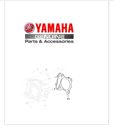 GAXETA DO CILINDRO PARA X-MAX 2021 ATE 2023 ORIGINAL YAMAHA