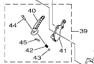 ESTRIBO TRASEIRO DIREITO CONJUNTO PARA FLUO 125 2023 E 2024 ORIGINAL YAMAHA