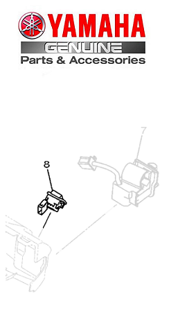 INTERRUPTOR DE LUZ PARA FLUO 125 2023 ATE 2025 ORIGINAL YAMAHA (CONSULTAR PRAZO DE ENTREGA E ESTOQUE)