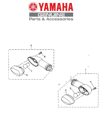 PISCA DIANTEIRO (CRISTAL) CROSSER 150 2022 ORIGINAL YAMAHA