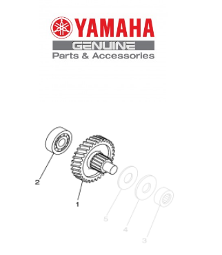 engrenagem /rolamento da trasmissao para neo 115 2007 original yamaha