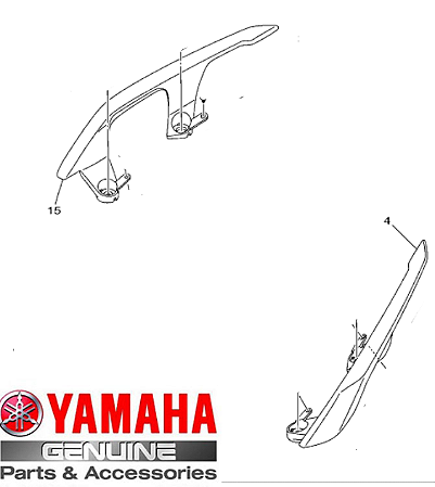 SUPORTE DO CARONA X-MAX 2022 ORIGINAL YAMAHA (CONSULTAR PRAZO DE ENTREGA E ESTOQUE)