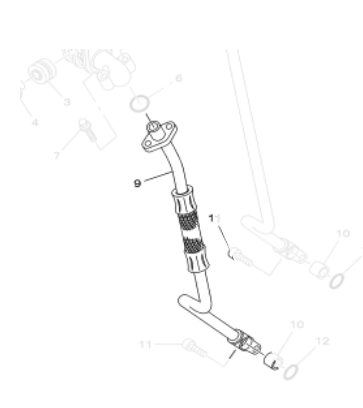 MANGUEIRA DE OLEO INFERIOR PARA TENERE 250 E LANDER E NOVA LANDER ABS 2020 ORIGINAL YAMAHA (CONSULTAR PRAZO DE ENTREGA E ESTOQUE)