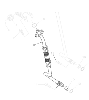 MANGUEIRA DE OLEO INFERIOR PARA TENERE 250 E LANDER E NOVA LANDER ABS 2020 ORIGINAL YAMAHA