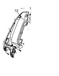 CARENAGEM FAROL LADO DIREITO N MAX 160 BRANCO 2022 ORIGINAL YAMAHA