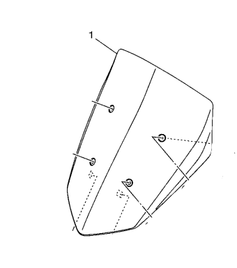 PARABRISA PARA NMAX 2021 ATE 2024 ORIGINAL YAMAHA (CONSULTAR PRAZO DE ENTREGA E ESTOQUE)