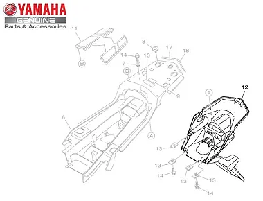 SUPORTE DA LICENCA ( PLACA ) PARA XTZ150 CROSSER ORIGINAL YAMAHA