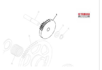 ENGRENAGEM DA PARTIDA FZ 15 2023 E 2024 ORIGINAL YAMAHA (CONSULTAR PRAZO DE ENTREGA E ESTOQUE)