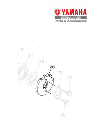 PINHAO DE TRANSMISSAO (14D) PARA FZ 15 2023 ATE 2024 ORIGINAL YAMAHA (CONSULTAR PRAZO DE ENTREGA E ESTOQUE)