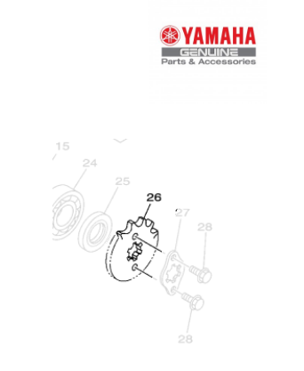 PINHAO DE TRANSMISSAO (14D) PARA FZ 15 2023 ATE 2024 ORIGINAL YAMAHA