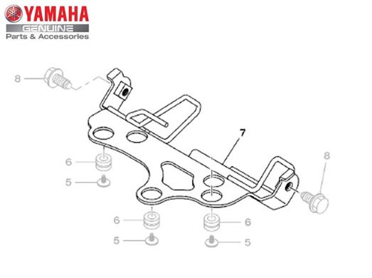 SUPORTE DO PAINEL XTZ 250 LANDER ATE 2019 ORIGINAL YAMAHA