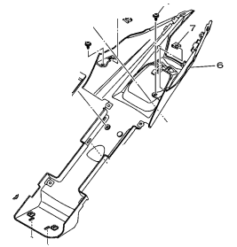 PARALAMA TRASEIRO YZF R15 2024 ORIGINAL YAMAHA (*CONSULTAR ESTOQUE E PRAZO DE ENTREGA*)