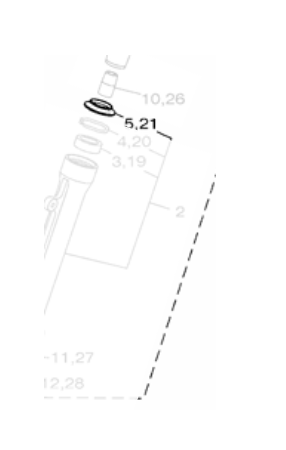 GUARDA PO DO GARFO NMAX 2017 ATE 2020 ORIGINAL YAMAHA (CONSULTAR ESTOQUE E PRAZO DE ENTREGA)
