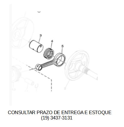 KIT BIELA NEO 125 2017/FLUO 125 2023 ATE 2025 ORIGINAL YAMAHA (CONSULTAR PRAZO DE ENTREGA E ESTOQUE)