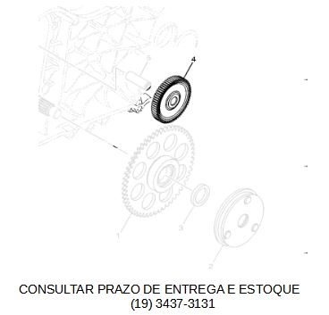 ENGRENAGEM LOUCA DA PARTIDA PARA NEO 125  2017 ATE 2025 ORIGINAL YAMAHA (CONSULTAR PRAZO DE ENTREGA E ESTOQUE)