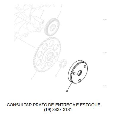 PLACA DE PARTIDA OU EMBREAGEM DE PARTIDA PARA NEO 125 2019 ATE 2025 ORIGINAL YAMAHA (CONSULTAR PRAZO DE ENTREGA E ESTOQUE)