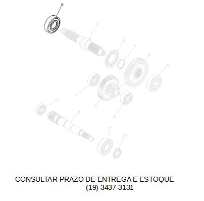 RETENTOR DA TRASMISSAO PARA NEO 125 2017 ATE 2025 ORIGINAL YAMAHA (CONSULTAR PRAZO DE ENTREGA E ESTOQUE)