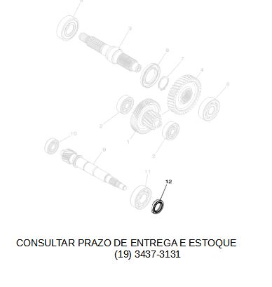 RETENTOR DA TRASMISSAO PARA NEO 125 2017 ATE 2025 ORIGINAL YAMAHA (CONSULTAR PRAZO DE ENTREGA E ESTOQUE)