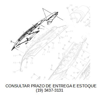 TAMPA LATERAL TRASEIRA DIREITA PARA NEO 125 2017 ATE 2025 ORIGINAL YAMAHA (CONSULTAR PRAZO DE ENTREGA E ESTOQUE)