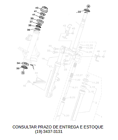 CAIXA DE DIRECAO COMPLETA PARA NEO 125 2017 ATE 2025 ORIGINAL YAMAHA (CONSULTAR PRAZO DE ENTREGA E ESTOQUE)