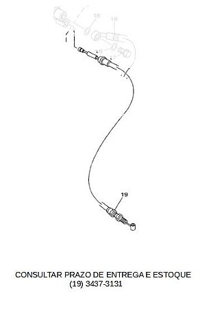 CABO DE FREIO PARA NEO 125 2017 ATE 2025 UBS ORIGINAL YAMAHA ORIGINAL YAMAHA (CONSULTAR PRAZO DE ENTREGA E ESTOQUE)