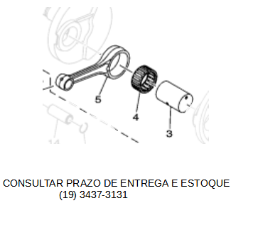KIT BIELA NMAX 160 2017 ATE 2022 ORIGINAL YAMAHA (CONSULTAR PRAZO DE ENTREGA E ESTOQUE)
