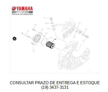 FILTRO DE ÓLEO LINHA 250CC FAZER LANDER E TÉNÉRÉ/ R15 2024/XMAX 2021 ATE 2023- ORIGINAL YAMAHA (CONSULTAR PRAZO DE ENTREGA E ESTOQUE)