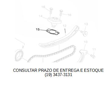 GAXETA DO TENSIONADOR PARA NMAX 160 2017 ATE 2020 ORIGINAL YAMAHA (CONSULTAR PRAZO DE ENTREGA E ESTOQUE)