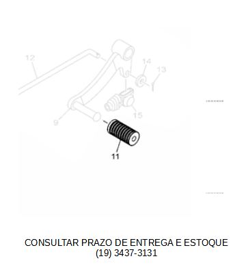 BORRACHA DO PEDAL DE CAMBIO FZ 25 2018 ATE 2023  ORIGINAL YAMAHA (CONSULTAR PRAZO DE ENTREGA E ESTOQUE)