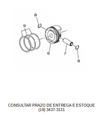 KIT PISTAO ,ANEIS, ANEL TRAVA E PINO NMAX 2022 ORIGINAL YAMAHA (CONSULTAR PRAZO DE ENTREGA E ESTOQUE)
