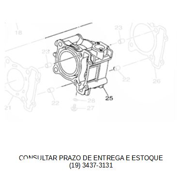 CILINDRO DO MOTOR NMAX 2022 ORIGINAL YAMAHA (CONSULTAR PRAZO DE ENTREGA E ESTOQUE)