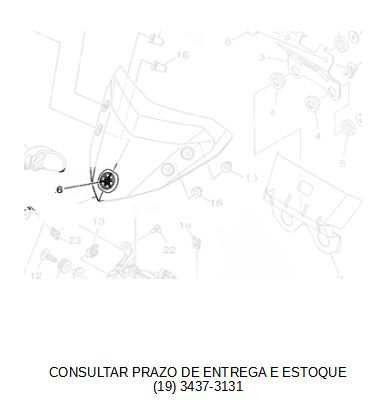 GRAFICO DIAPASÃO YAMAHA DA FZ 25 2018 ATE 2021 ORIGINAL YAMAHA (CONSULTAR PRAZO DE ENTREGA E ESTOQUE)