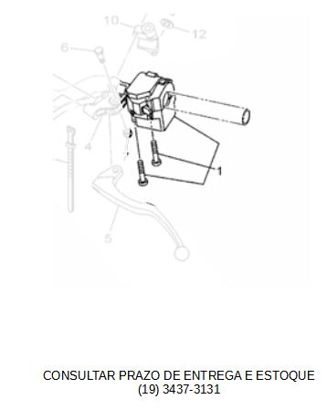 INTERRUPTOR ESQUERDO (PUNHO) FZ 2022 ATE 2024 ORIGINAL YAMAHA (CONSULTAR PRAZO DE ENTREGA E ESTOQUE)