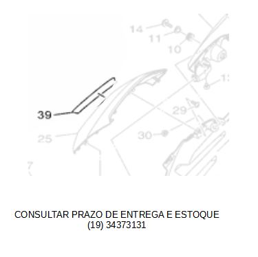ADESIVO DA TOMADA DE AR DIREITA FZ 25 2022 ATE 2024 ORIGINAL YAMAHA (CONSULTAR PRAZO DE ENTREGA E ESTOQUE)