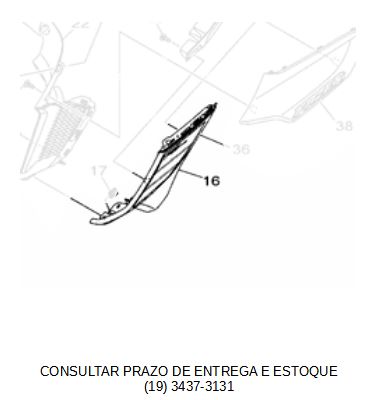 GUIA DE AR ESQUERDA  PARA FZ25 2022 ATE 2024 ORIGINAL YAMAHA (CONSULTAR PRAZO DE ENTREGA E ESTOQUE)