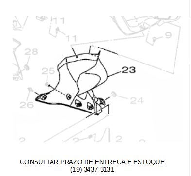 PAINEL INTERNO 1 ESQUERDO PARA YZF R15 2024 ORIGINAL YAMAHA (CONSULTAR PRAZO DE ENTREGA E ESTOQUE)