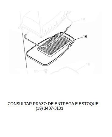 FILTRO DE AR YZF R 15 2024 ORIGINAL YAMAHA (CONSULTAR PRAZO DE ENTREGA E ESTOQUE)