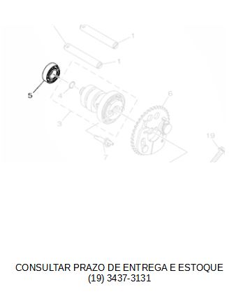 ROLAMENTO DO COMANDO PARA YZF R15 2024 ORIGINAL YAMAHA (CONSULTAR PRAZO DE ENTREGA E ESTOQUE)