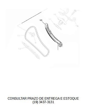 GUIA LIMITADORA 2 OU GUIA TENSORA PARA YZF R15 2024 ORIGINALYAMAHA (CONSULTAR PRAZO DE ENTREGA E ESTOQUE)