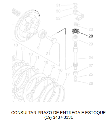 RETENTOR DE  EMBREAGEM PARA XT 660R 2005 ATE 2018 ORIGINAL YAMAHA (*CONSULTAR ESTOQUE E PRAZO DE ENTREGA*)