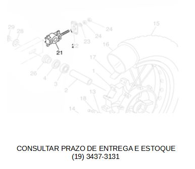 ESTICADOR DE CORRENTE PARA XT 660R 2005 ATE 2018 ORIGINAL YAMAHA (CONSULTAR PRAZO DE ENTREGA E ESTOQUE)