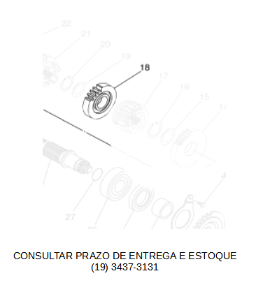 ENGRENAGEM MOVIDA DA 3ª DO EIXO SECUNDARIO PARA XT660R 2005 ATE 2018 ORIGINAL YAMAHA (CONSULTAR PRAZO DE ENTREGA E ESTOQUE)