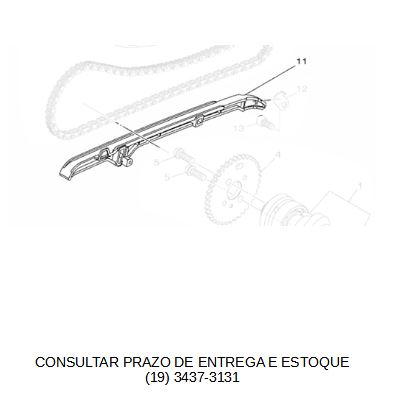 GUIA LIMITADORA 1 PARA XMAX 2021 ATE 2023 ORIGINAL YAMAHA (CONSULTAR PRAZO DE ENTREGA E ESTOQUE)
